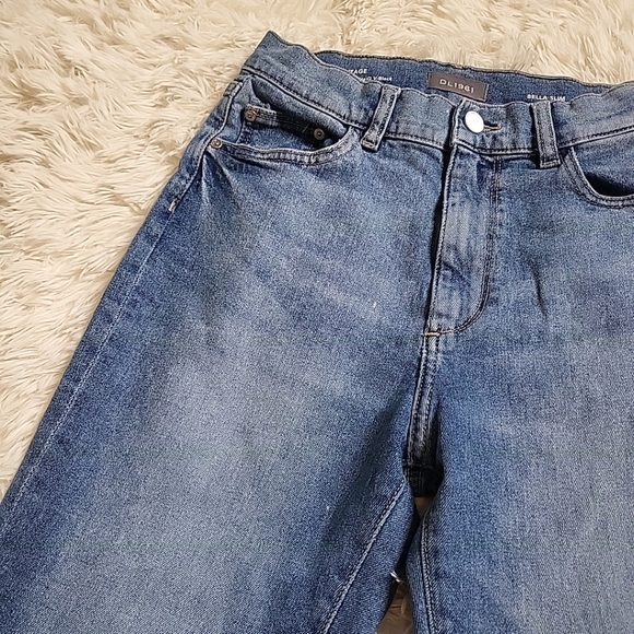 DL1961 Bella Slim High Rise Vintage Blue Jeans Denim - Canal - 25 - Picture 9 of 16